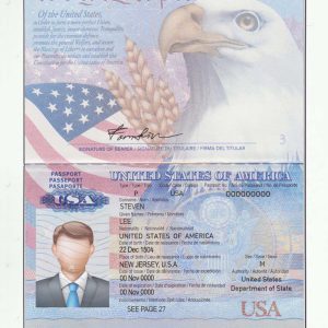 USA Passport Template American Passport PS/PSD Template (V1-1 Version)